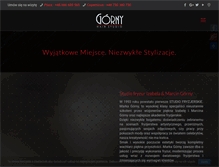 Tablet Screenshot of gornystudio.pl